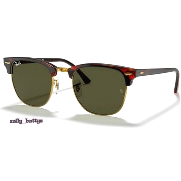 Ray-Ban Accessories - RayBan (Store Display) Clubmaster Tortoise RB3016 Green Lenses